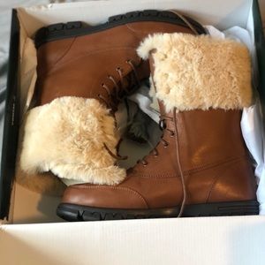 New Ralph Lauren Polo Faux Fur Boots